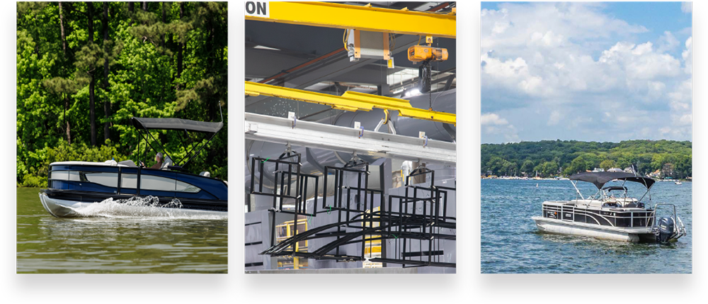 three marine photos featuring boats